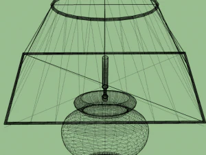 cashew table lamp  sale 3D Model