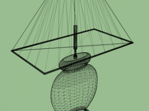 cashew table lamp  sale 3D Model