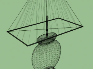 cashew table lamp  sale 3D Model