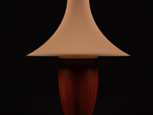 classic walnut table lamp  sale 3D Model