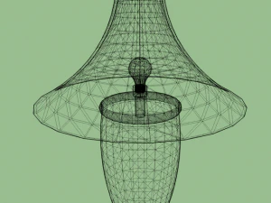 classic walnut table lamp  sale 3D Model