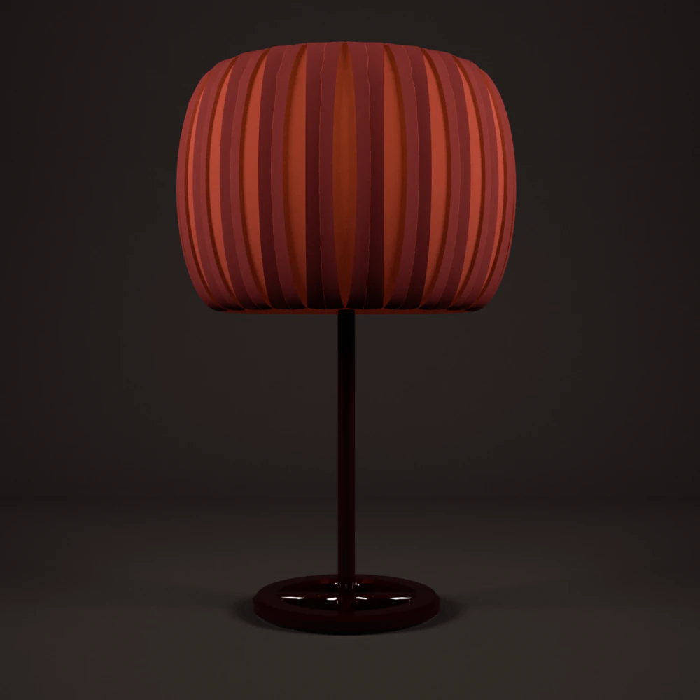 red card table lamp 3D Model .c4d .max .obj .3ds .fbx .stl .blend 