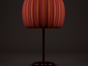 red card table lamp 3D Model