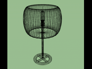 red card table lamp 3Dモデル