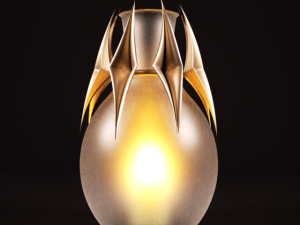 guardians of fire table lamp 3D Model