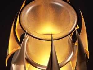 guardians of fire table lamp 3D Model