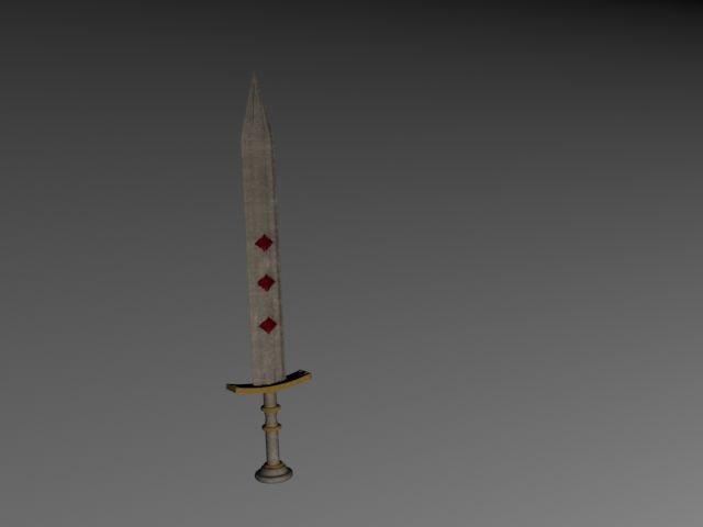 sword 3D Модель .c4d .max .obj .3ds .fbx .stl .blend