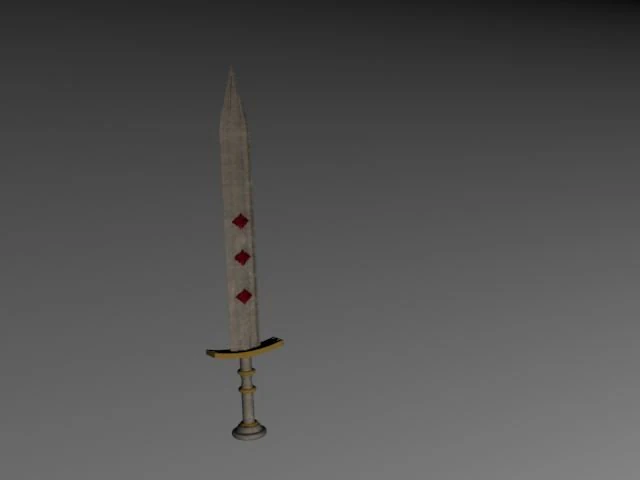 sword 3D Model .c4d .max .obj .3ds .fbx .stl .blend 