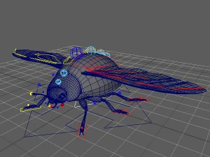 black beetle rigged 3D Model