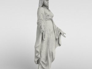 virgin mary statue 3D Model