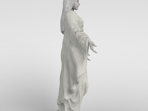 virgin mary statue 3D Model