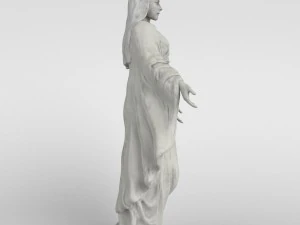 virgin mary statue 3D Model