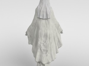virgin mary statue 3D Model