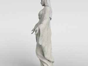 virgin mary statue 3D Model