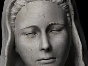 virgin mary statue 3D Model