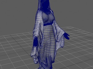 virgin mary statue 3D Model