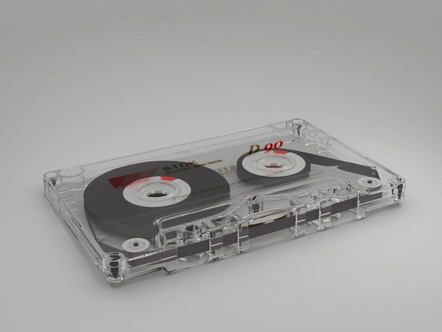 vintage audio cassette 3D Model .c4d .max .obj .3ds .fbx .stl .blend 