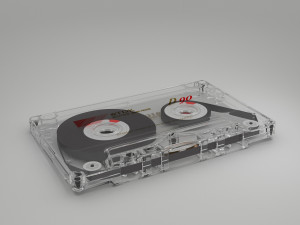 vintage audio cassette Modello 3D