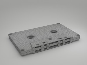 vintage audio cassette Model 3D