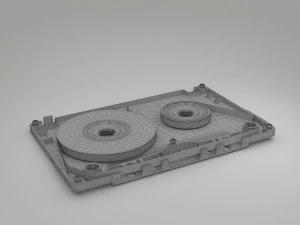 vintage audio cassette 3D Model