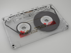 vintage audio cassette Model 3D
