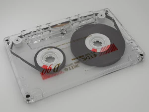 vintage audio cassette 3D Model