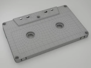 vintage audio cassette 3D Model