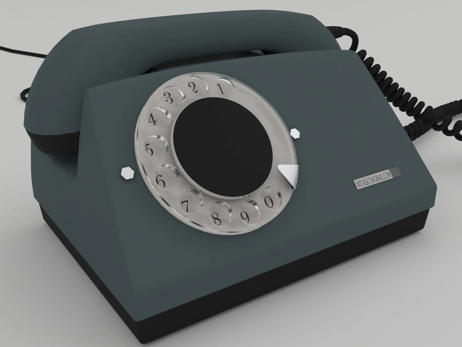 disk phone 3D Model .c4d .max .obj .3ds .fbx .stl .blend