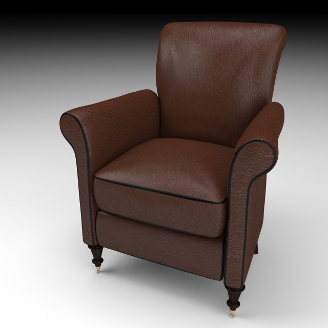 armchair 01 3D 모델 .c4d .max .obj .3ds .fbx .stl .blend 