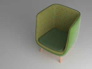 armchair 04 green 3D 模型