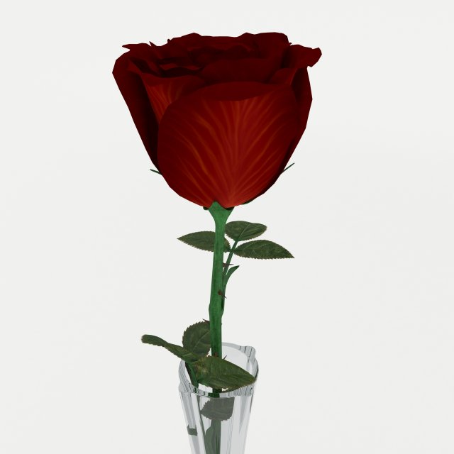 rose vase Model 3D .c4d .max .obj .3ds .fbx .stl .blend