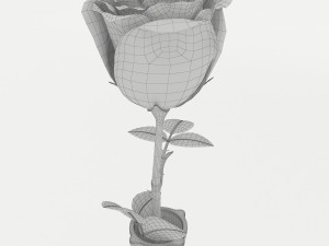 rose vase Model 3D