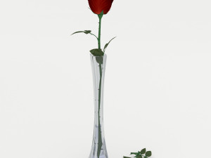 rose vase Model 3D