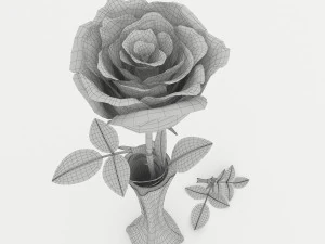 rose vase 3D Model