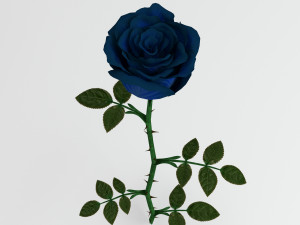 rose blue 3D Model