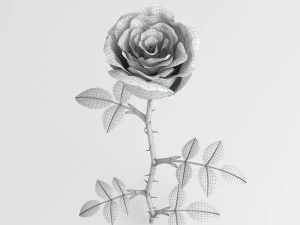 rose blue 3D Model