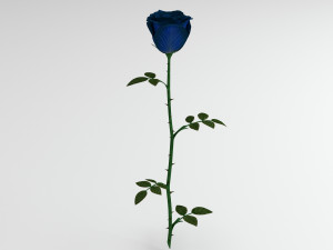 rose blue 3D Модель