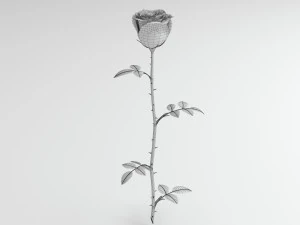 rose blue 3D Model