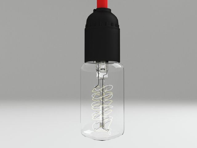 bulb light 12 3D Модель .c4d .max .obj .3ds .fbx .stl .blend 