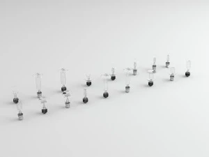 bulbs composition 3D Model