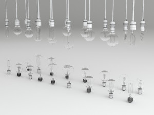 bulbs composition 3D Model