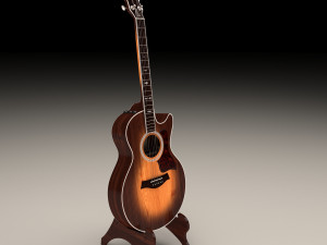 acoustic guitar 3D Model