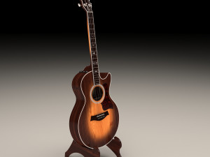 acoustic guitar 3D मॉडल