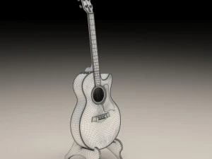 acoustic guitar 3D Model