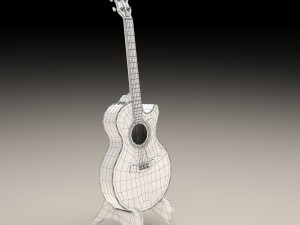 acoustic guitar 3D 모델