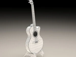 acoustic guitar 3D Model