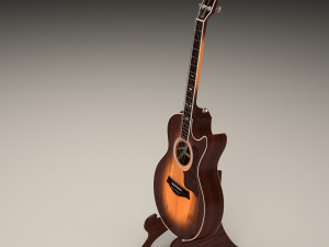 acoustic guitar 3D 모델