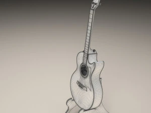 acoustic guitar 3D Model
