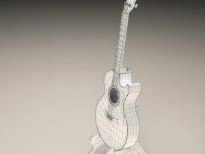 acoustic guitar 3D Model