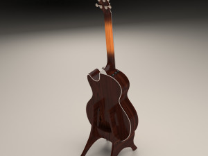acoustic guitar 3D 모델